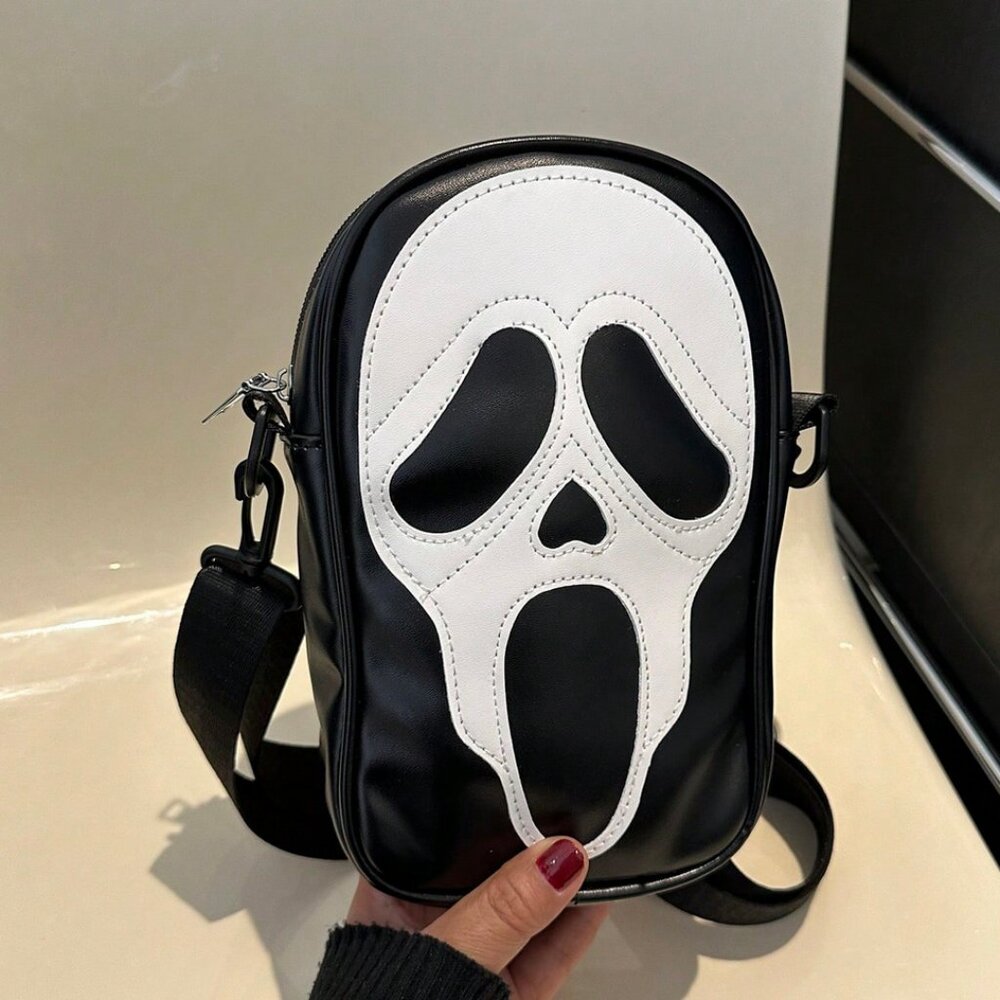 Ghostface Scream Movie Skull Mini Crossbody Bag NEW Halloween Fall Fashion